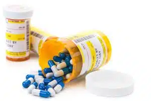 Prescription Medication in Orange Pill Bottles