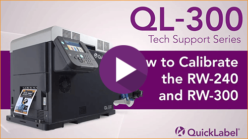 QL-300 Tech Support Series: Calibrate the RW-240 and RW-300