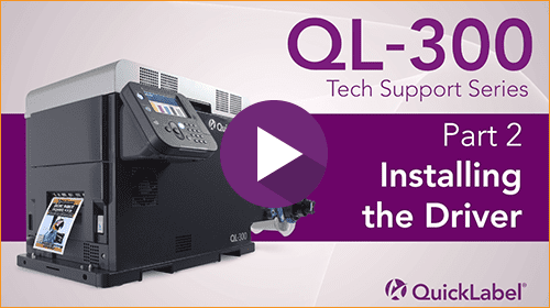 QL-300 Tech Support Series: Installing the Printer Driver
