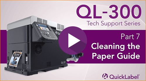 QL-300 Tech Support Series: Cleaning the Paper Guide