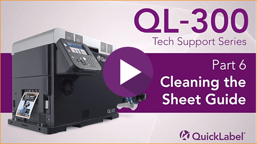 QL-300 Tech Support Series: Cleaning the Sheet Guide