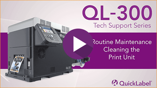 QL-300 Tech Support Series: Routine Maintenance Cleaning the Print Unit