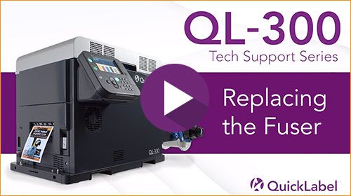 Serie de soporte técnico de la QL-300: Sustitución del fusor
