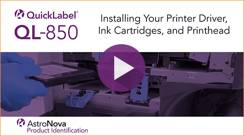 QL-850 Tech Support Series: Install Printer Driver, Ink Cartridges, and Printhead