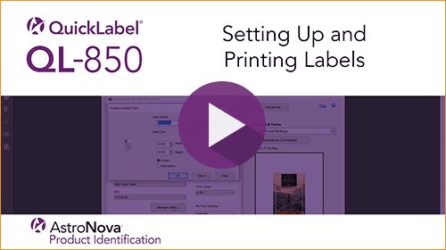 QL-850 Tech Support Series: Setting Up and Printing Labels