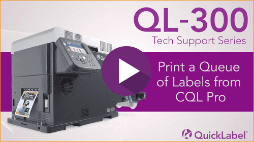 QL-300 Tech Support Series: Print a Queue of Labels from CQL Pro