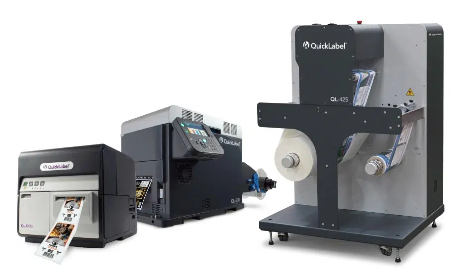 Digital label printers and presses