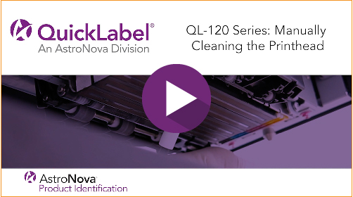 QL-120X Tech Support: Manually Cleaning the Printhead