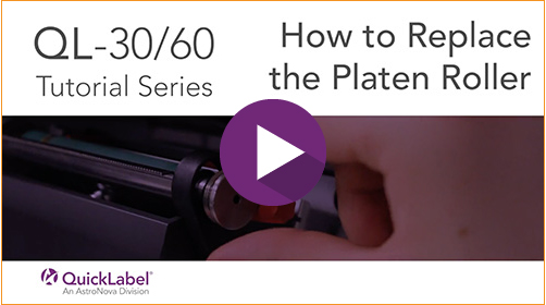 QL-30/QL-60 Tech Support Series: How to Replace the Platen Roller