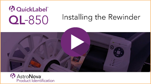 QL-850 Tutorial – Installing the Rewinder