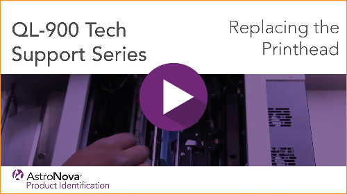 QL-900 Technical Support: Replacing the Printhead