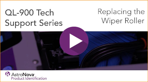 QL-900 Technical Support: Replacing the Wiper Roller