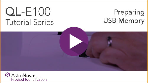 QL-E100 Tech Support: Preparing USB Memory
