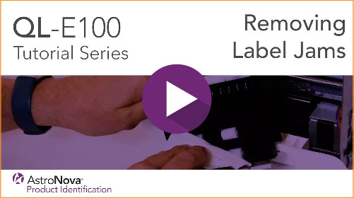 QL-E100 Tech Support: Removing Label Jams