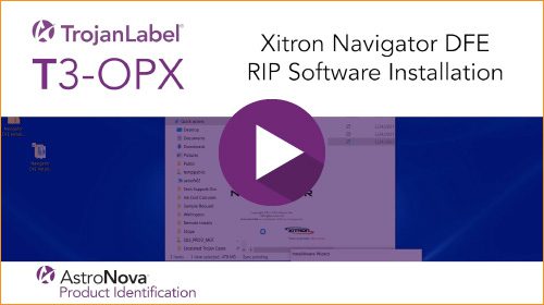 T3-OPX Technische Unterstützung: Xitron Navigator DFE RIP Software Installation