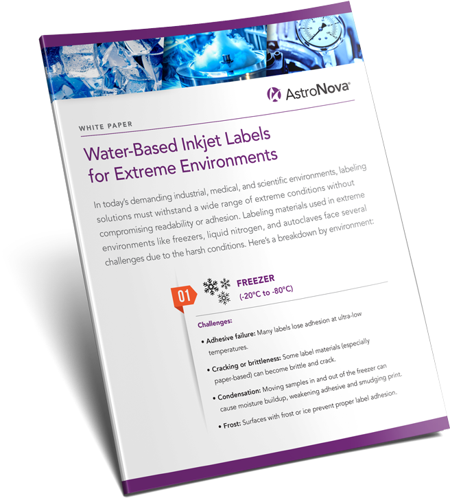 Water-Based Inkjet Labels for Extreme Environments