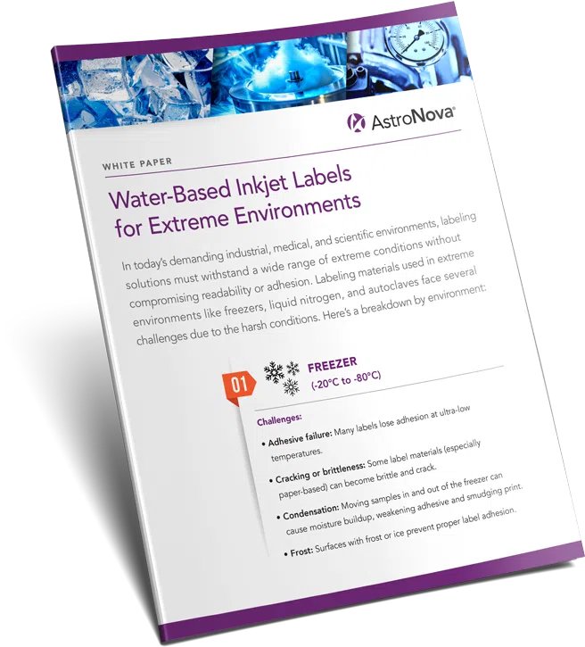 Water-Based Inkjet Labels for Extreme Environments