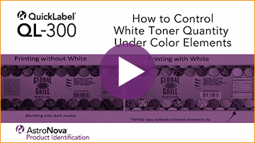 QL-300 Tech Support Series: Control White Toner Quantity Under Color Elements
