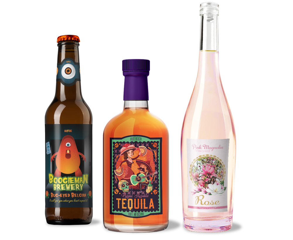 Vino, cerveza y licores